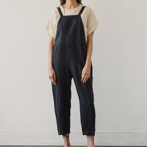 Black crane sack overalls S